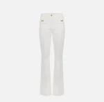 Sales ELISABETTA FRANCHI COTTON TROUSERS WITH JEWELLED BOWS