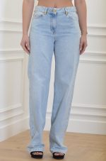 Sales ELISABETTA FRANCHI PALAZZO JEANS WITH LOGO DETAILS