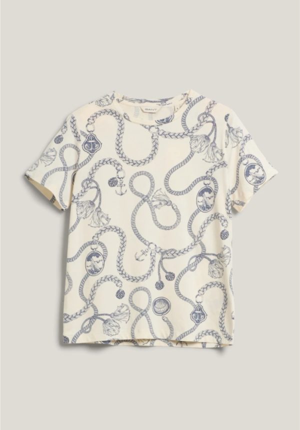 New collection GANT REG SAILING PRINT SS T-SHIRT