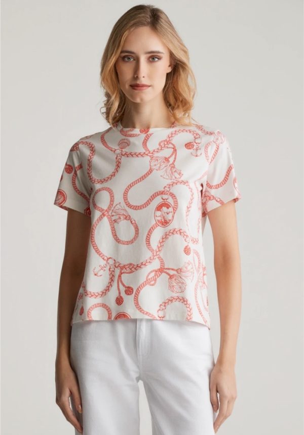 Clothes GANT REG SAILING PRINT SS T-SHIRT