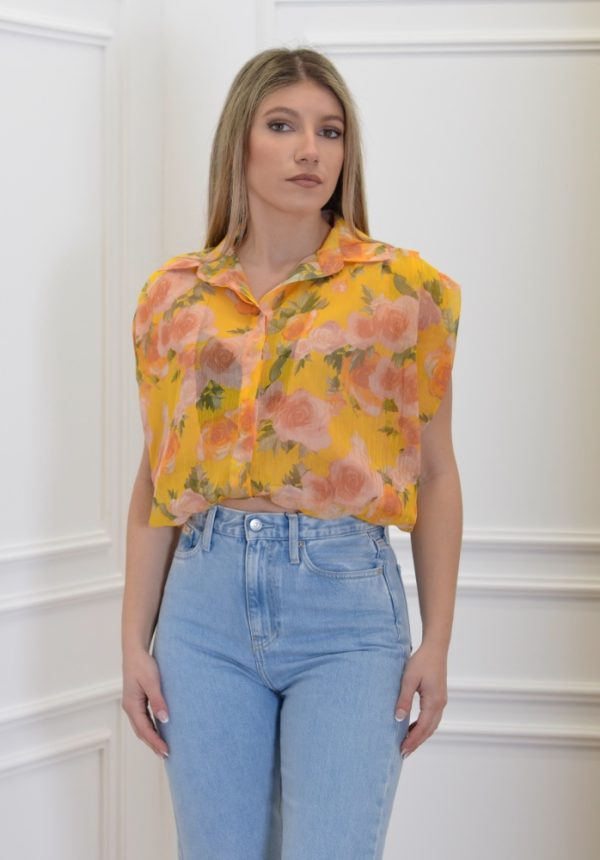 New Collection INNOCENT FLORAL CROP TOP