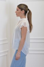 Clothes INNOCENT ECRU SEMI SHEER SHIRT