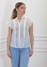 Clothes INNOCENT ECRU SEMI SHEER SHIRT