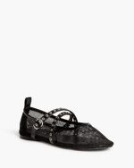 Flats CORINA MARY JANE STYLE FLATS IN SHEER MESH