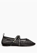 Flats CORINA MARY JANE STYLE FLATS IN SHEER MESH