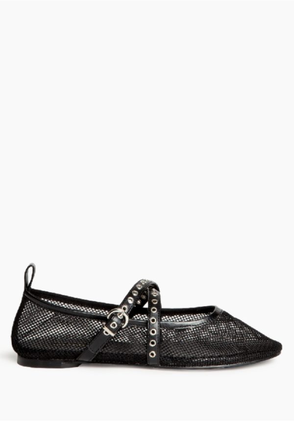 Flats CORINA MARY JANE STYLE FLATS IN SHEER MESH
