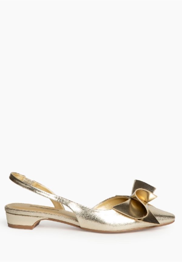Flats CORINA LOW HEELED SLINK BACK BALLET FLAT