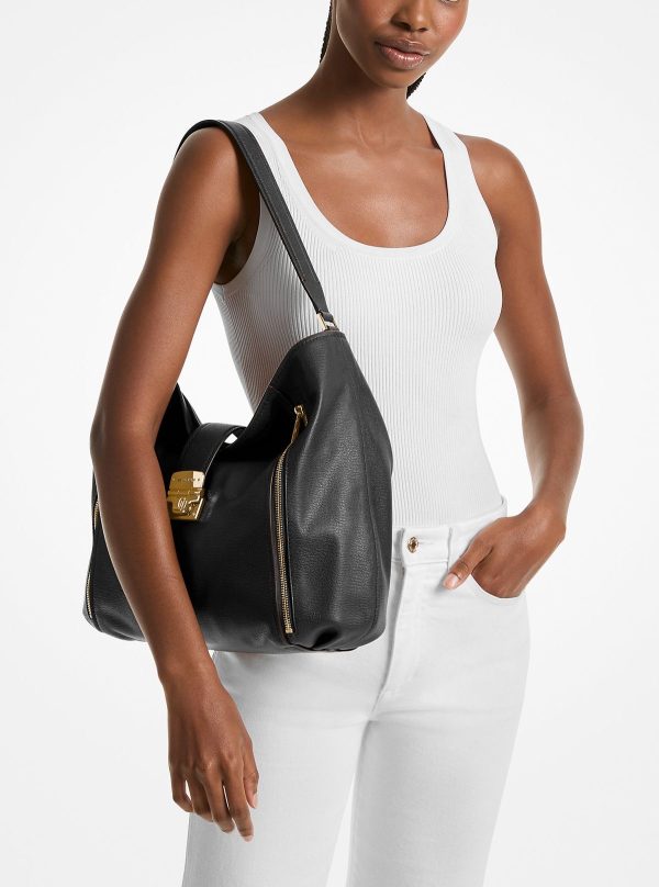 Bags MICHAEL KORS ADDIE LARGE LEATHER SHOULDER BAG