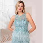 New Collection CHRISTIAN KOEHLERT COCKTAIL DRESS IN STERLING BLUE
