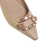 Sales MOURTZI BEIGE STRAW BALLERINAS