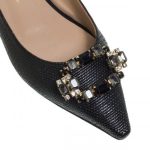 Flats MOURTZI BLACK STRAW BALLERINAS