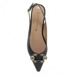 Flats MOURTZI BLACK STRAW BALLERINAS
