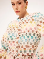 New Collection WE ARE PATCHWORK CROPPED JACKET