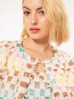 New Collection WE ARE PATCHWORK CROPPED JACKET