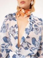 Sales WE ARE LONG SLEEVE CHIFFON SHIRT KENTIMA BLUE