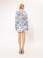 Sales WE ARE LONG SLEEVE CHIFFON SHIRT KENTIMA BLUE