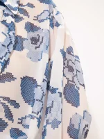 Sales WE ARE LONG SLEEVE CHIFFON SHIRT KENTIMA BLUE