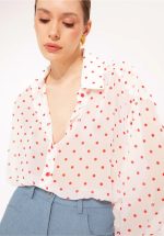 Sales WE ARE LONG SLEEVE CHIFFON SHIRT POUA WHITE