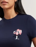 Sales TED BAKER CARNELA EMBROIDERED LOGO SHORT SLEEVE TEE