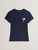 Sales TED BAKER CARNELA EMBROIDERED LOGO SHORT SLEEVE TEE