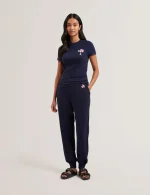 Sales TED BAKER CARNELA EMBROIDERED LOGO SHORT SLEEVE TEE