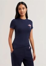 Sales TED BAKER CARNELA EMBROIDERED LOGO SHORT SLEEVE TEE