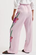 Sales TED BAKER SALCA PRINTED WIDE LEG TROUSERS