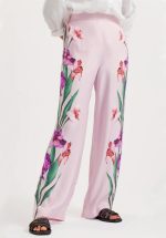 Sales TED BAKER SALCA PRINTED WIDE LEG TROUSERS