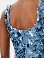 Sales MICHAEL KORS MIDI DRESS IN SCUBA FABRIC WITH FLORAL DECORATIONS