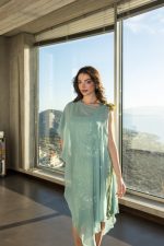 Clothes OPEN FASHION MIDI DRESS WITH FLOWER TUNIC