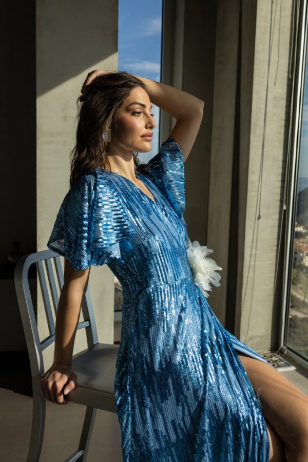 Clothes OPEN FASHION KIMONO STYLE MAXI DRESS