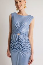 Clothes OPEN FASHION CUT OUT MIDI DRESS