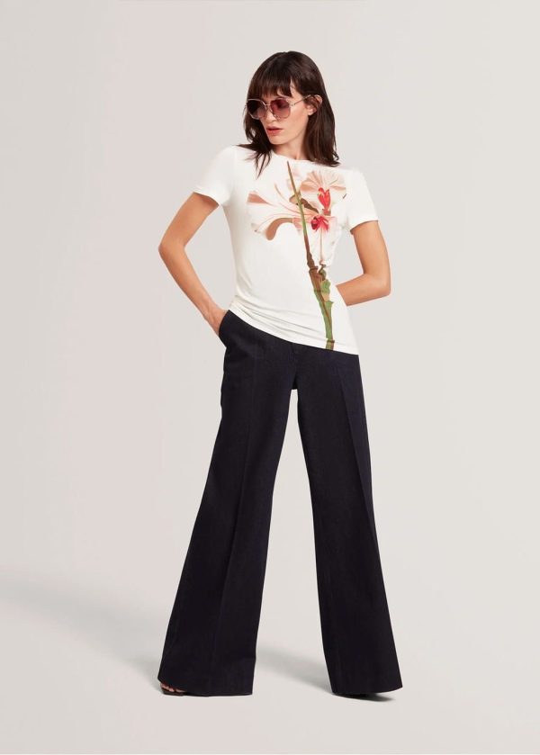 Clothes TED BAKER MEELIEE PRINTED FITTED TEE