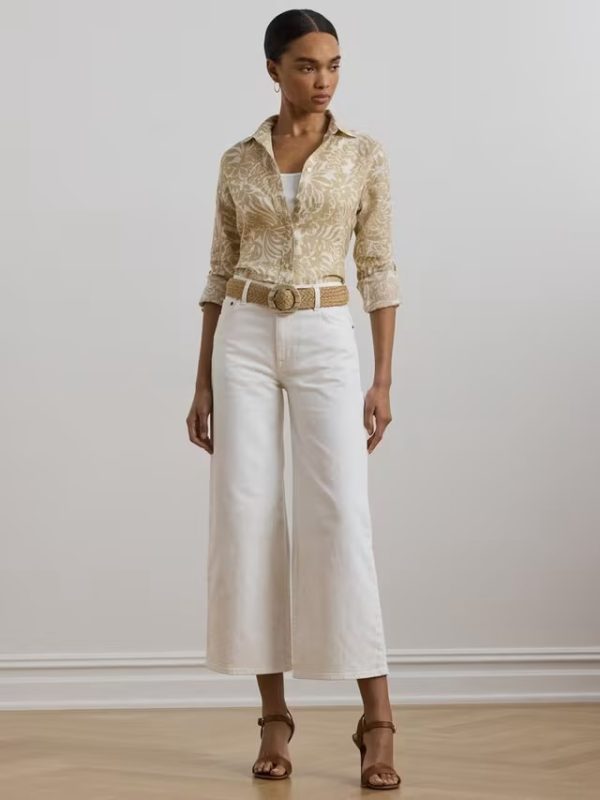 Clothes LAUREN RALPH LAUREN KARRIE FLORAL PRINT LINEN SHIRT