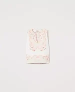 Sales TWINSET PRINTED LINEN TOP