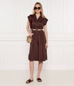 New Collection TWINSET MIDI DRESS IN POPLIN WITH BELT