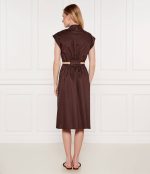 New Collection TWINSET MIDI DRESS IN POPLIN WITH BELT