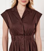 New Collection TWINSET MIDI DRESS IN POPLIN WITH BELT