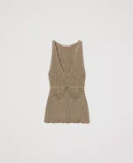 New Collection TWINSET LUREX KNIT SET