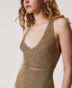 New Collection TWINSET LUREX KNIT SET