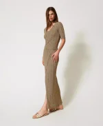 New Collection TWINSET LUREX KNIT SET