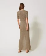 New Collection TWINSET LUREX KNIT SET