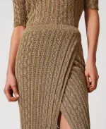 New Collection TWINSET LUREX KNIT SET