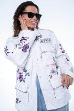 New collection AYIOS WHITE FLOWER JACKET