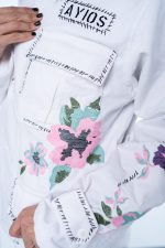 New collection AYIOS WHITE FLOWER JACKET