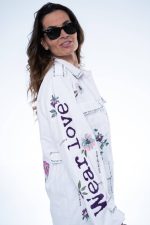 New collection AYIOS WHITE FLOWER JACKET