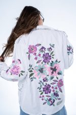 New collection AYIOS WHITE FLOWER JACKET