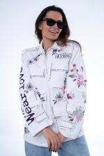 New collection AYIOS WHITE FLOWER JACKET