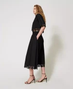 Sales TWINSET POPLIN SET WITH LACE