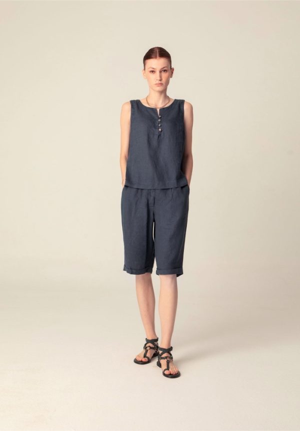 Clothes PLS FASHION LINEN BERMUDA SHORTS